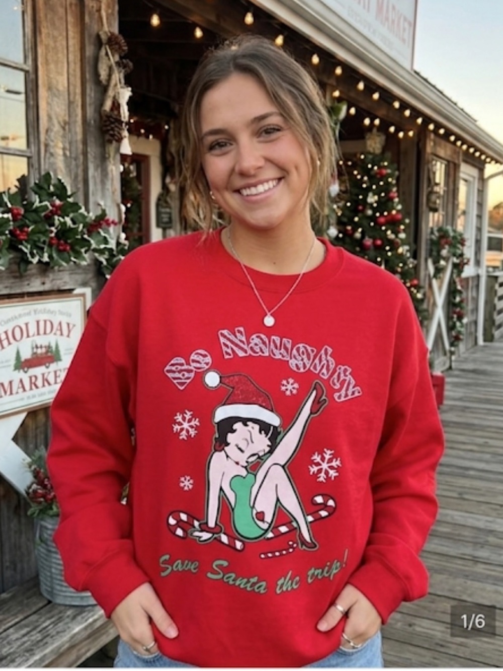 Betty Boop crewneck sweatshirt Women’s Size 2XL No Tag